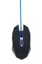 Gembird MUSG-001-B - Ambidextrous - USB Type-A - 2400 DPI - Black - Blue
