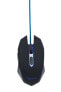 Фото #7 товара Gembird MUSG-001-B - Ambidextrous - USB Type-A - 2400 DPI - Black - Blue