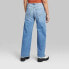 Фото #2 товара Women's Super-High Rise Wide Leg Baggy Jeans - Wild Fable Blue Wash 0