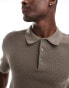 Фото #3 товара Jack & Jones knitted polo in mocha