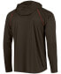 Фото #4 товара Men's Brown Cleveland Browns Raglan Long Sleeve Hoodie T-shirt