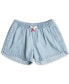ფოტო #1 პროდუქტის Big Girls Una Mattina Cotton Chambray Denim Shorts