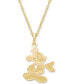 ფოტო #1 პროდუქტის Children's Mickey Mouse 15" Pendant Necklace in 14k Gold