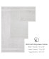 Фото #5 товара Host and Home 6-Piece Bathroom Towel Set (2 Bath Towels, 2 Hand Towels, 2 Washcloths), Double Stitched Edges, 600 GSM, Soft Ringspun Cotton, Stylish Striped Dobby Border