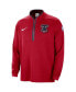 Фото #2 товара Men's Red Philadelphia 76ers 2023/24 City Edition Authentic Coaches Half-Zip Jacket