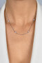 Decent Silver Necklace with Cubic Zirconia NCL128Y