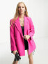 Фото #1 товара Only oversized blazer co-ord in bright pink