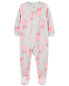 Фото #3 товара Toddler 1-Piece Animals Fleece Footie Pajamas 2T