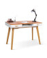 Фото #1 товара Modern Simple Style Solid Wood Computer Desk, Home Office Writing Desk, Study Table With Drawers