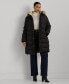 ფოტო #5 პროდუქტის Plus Size Faux-Fur-Trim Hooded Puffer Coat