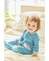 Фото #22 товара Baby 1-Piece Striped Whale 100% Snug Fit Cotton Footie Pajamas 18M