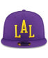 Фото #2 товара Men's Purple Los Angeles Lakers 2023/24 City Edition Alternate 9FIFTY Snapback Adjustable Hat