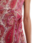 JDY Tall cami mini dress in pink paisley print Hellbeige und Rosé, M - фото #4