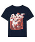 ფოტო #2 პროდუქტის Toddler Boys and Girls Navy Detroit Tigers On the Fence T-shirt