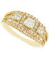 ფოტო #1 პროდუქტის Diamond Princess & Round Three Stone Engagement Ring (1 ct. t.w.) in 14k Gold
