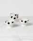 on the Dot Assorted Footed Dessert Bowls 4 Piece Set, Service for 4