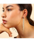 ფოტო #3 პროდუქტის Women's Gold Metallic Chain Drop Earrings