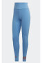 Фото #4 товара Легинсы Adidas Originals ADICOLOR NEUCLASSICS с голубым цветом full-length - узкий покрой, высокая посадка