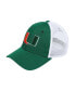 Men's Green Miami Hurricanes Mascot Slouch Trucker Adjustable Hat