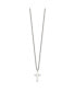 ფოტო #3 პროდუქტის Polished 16mm Cross Pendant on a 18 inch Cable Chain Necklace