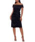 Фото #1 товара Off-The-Shoulder Ruched Bodycon Dress