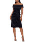 ფოტო #1 პროდუქტის Off-The-Shoulder Ruched Bodycon Dress