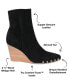 ფოტო #8 პროდუქტის Women's Reeya Studded Wedge Booties