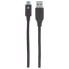 Manhattan USB-C to USB-A Cable - 1m - Male to Male - 10 Gbps (USB 3.2 Gen2 aka USB 3.1) - 3A (fast charging) - Equivalent to Startech USB31AC1M - SuperSpeed+ USB - Black - Lifetime Warranty - Polybag - 1 m - USB C - USB A - USB 3.2 Gen 1 (3.1 Gen 1) - Male/Male - B