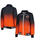 ფოტო #1 პროდუქტის Women's Navy, Orange Chicago Bears Color Block Full-Zip Puffer Jacket