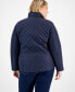 Фото #2 товара Plus Size Quilted Stand-Collar Jacket