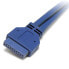 Фото #7 товара StarTech.com 2 Port USB 3.0 A Female Slot Plate Adapter - IDC - USB 3.2 Gen 1 (3.1 Gen 1) - Blue - Stainless steel - 0.5 m - CE - REACH - 500 mm