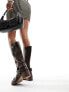 Фото #7 товара Bronx New Camperos biker boots in brown leather