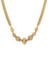 Crystal Glass Fluted Bead Collar Necklace