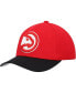 Фото #1 товара Men's Red, Black Atlanta Hawks MVP Team Two-Tone 2.0 Stretch-Snapback Hat