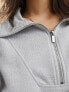 Фото #7 товара Miss Selfridge zip detail super soft sweat co-ord in grey