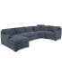 Фото #3 товара Radley 4-Pc. Fabric Chaise Sectional Sofa with Wedge Piece, Created for Macy's