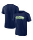 Фото #1 товара Men's College Navy Seattle Seahawks Chrome Dimension T-shirt