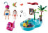 Фото #2 товара Игровой набор с элементами конструктора Playmobil FamilyFun Бассейн для развлечений с распылителем воды,70610