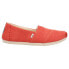 Фото #1 товара TOMS Alpargata Classic Slip On Womens Red Flats Casual 10018063T