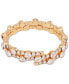 ფოტო #1 პროდუქტის Gold-Tone Crystal Double-Row Bangle Bracelet