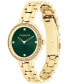 ფოტო #2 პროდუქტის Women's Chelsea Gold-Tone Stainless Steel Bracelet Watch 32mm