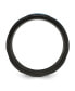 ფოტო #2 პროდუქტის Stainless Steel Brushed Black and Blue IP-plated Band Ring