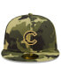 ფოტო #2 პროდუქტის Men's Camo Chicago Cubs 2022 Armed Forces Day On-Field 59Fifty Fitted Hat