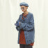 Фото #4 товара Пуховик стильный Umamiism Trendy Clothing UM19AW-1973-2 для мужчин и женщин, джинсовый синий