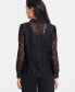 ფოტო #2 პროდუქტის Women's Lace Button-Front Blouse, Created for Macy's