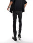 ASOS DESIGN skinny jeans in black with vintage tint Черный, W40 L32 - фото #3