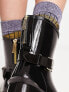 Фото #2 товара Barbour International Mugello short biker wellington boot in shiny black