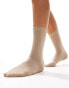 Фото #1 товара Selected Femme Socks in cream glitter