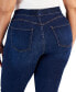 Фото #7 товара Trendy Plus Size Curvy Pull-On Flare-Leg Jeans