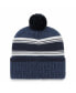 Фото #2 товара Men's Navy Dallas Cowboys Fadeout Cuffed Knit Hat with Pom